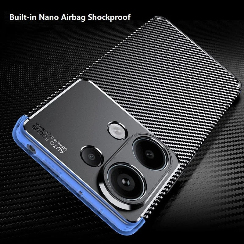 Techsuit – CarbonFiber maska za Xiaomi Poco X6 Pro – crna