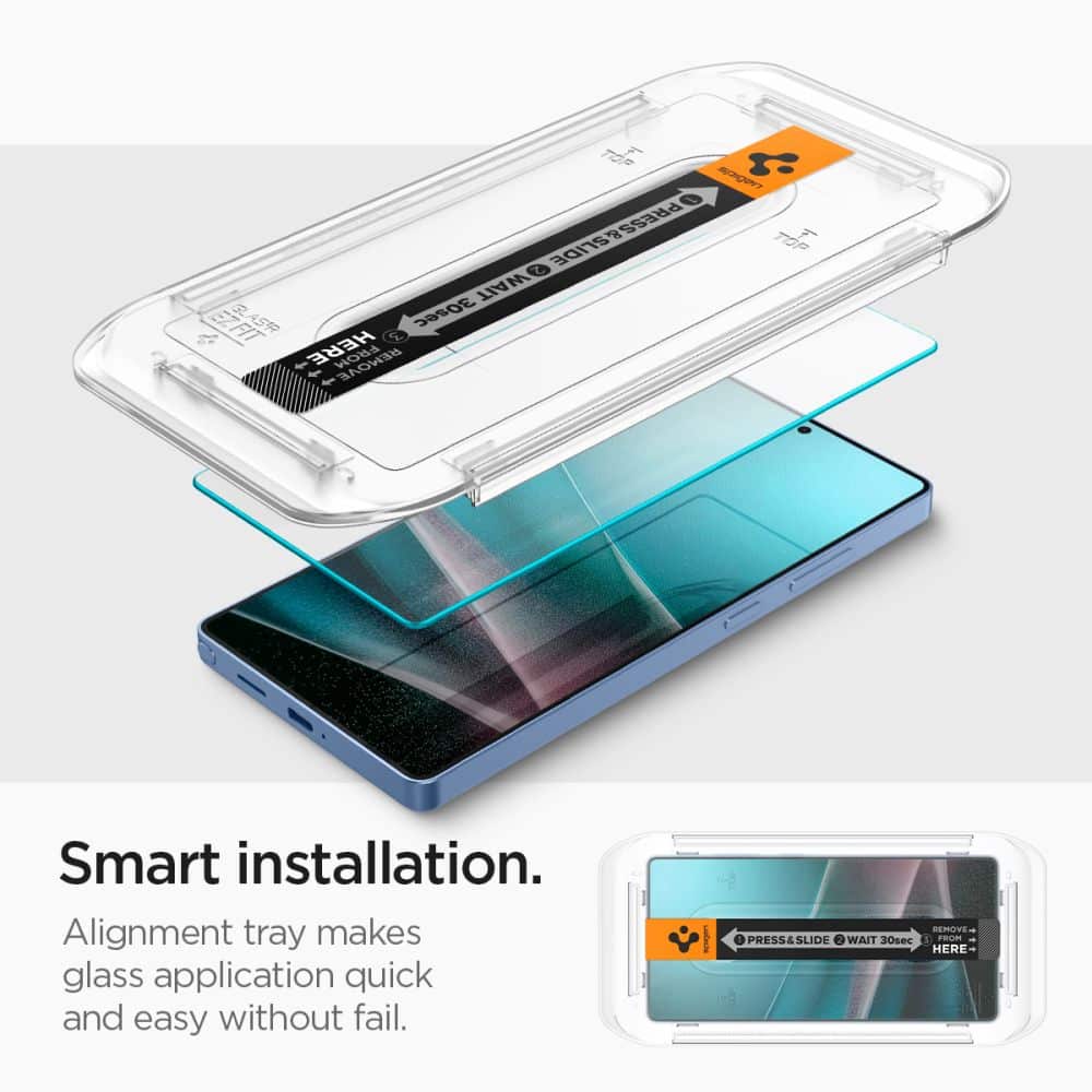 SPIGEN GLASS KALJENO STAKLO TR EZ FIT HD 2 kom. AGL09082 ZA GALAXY S25 ULTRA CLEAR