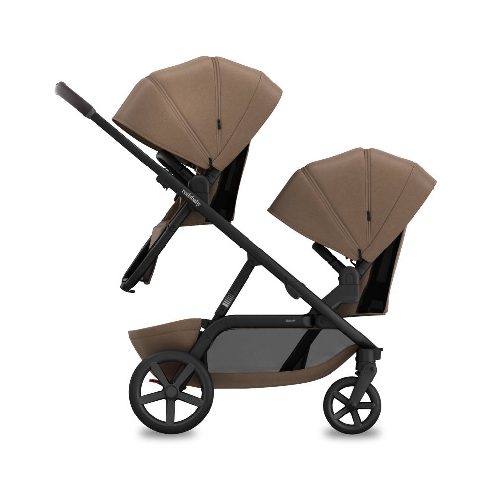 REDSBABY NUVO 2 Twin dječja kolica za blizance 2u1, Mocha