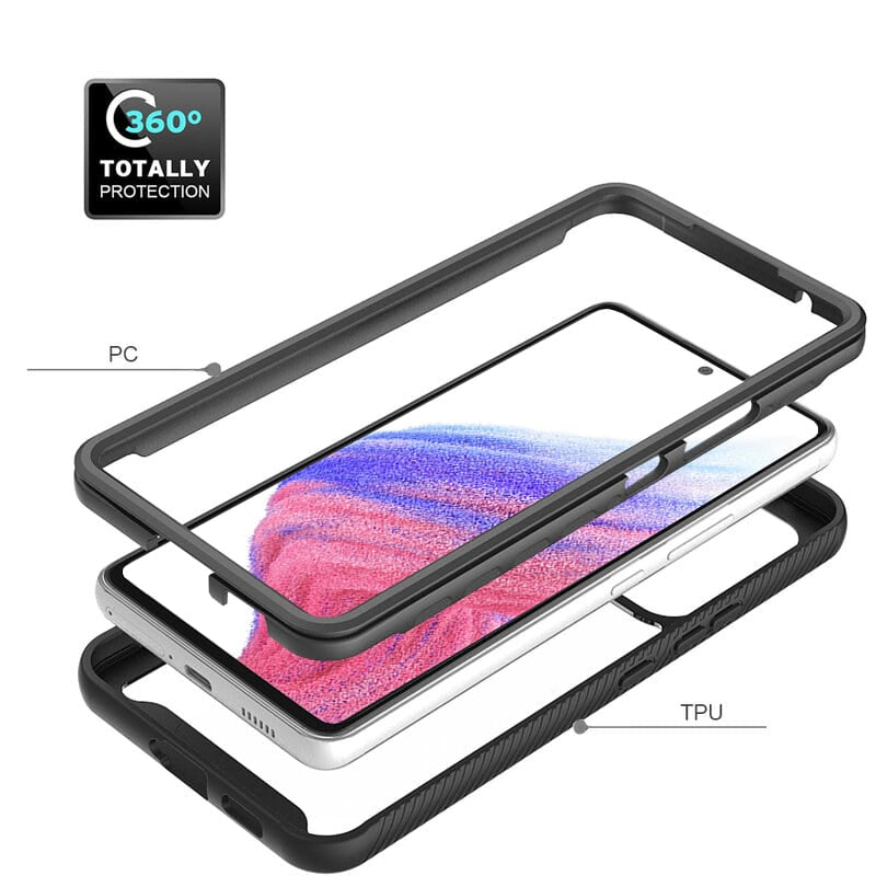 Techsuit - Defense360 Pro + Zaštita ekrana - Samsung Galaxy A53 5G - crna