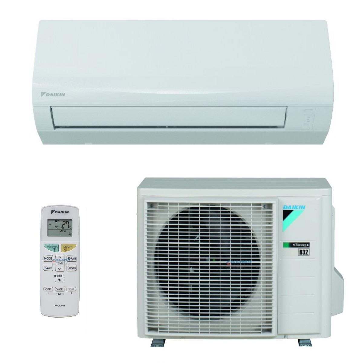 DAIKIN KLIMA UREĐAJ 7,1 kW - FTXF71F/RXF71D - Sensira, za prostor do 70m2, A energetska klasa, R-32