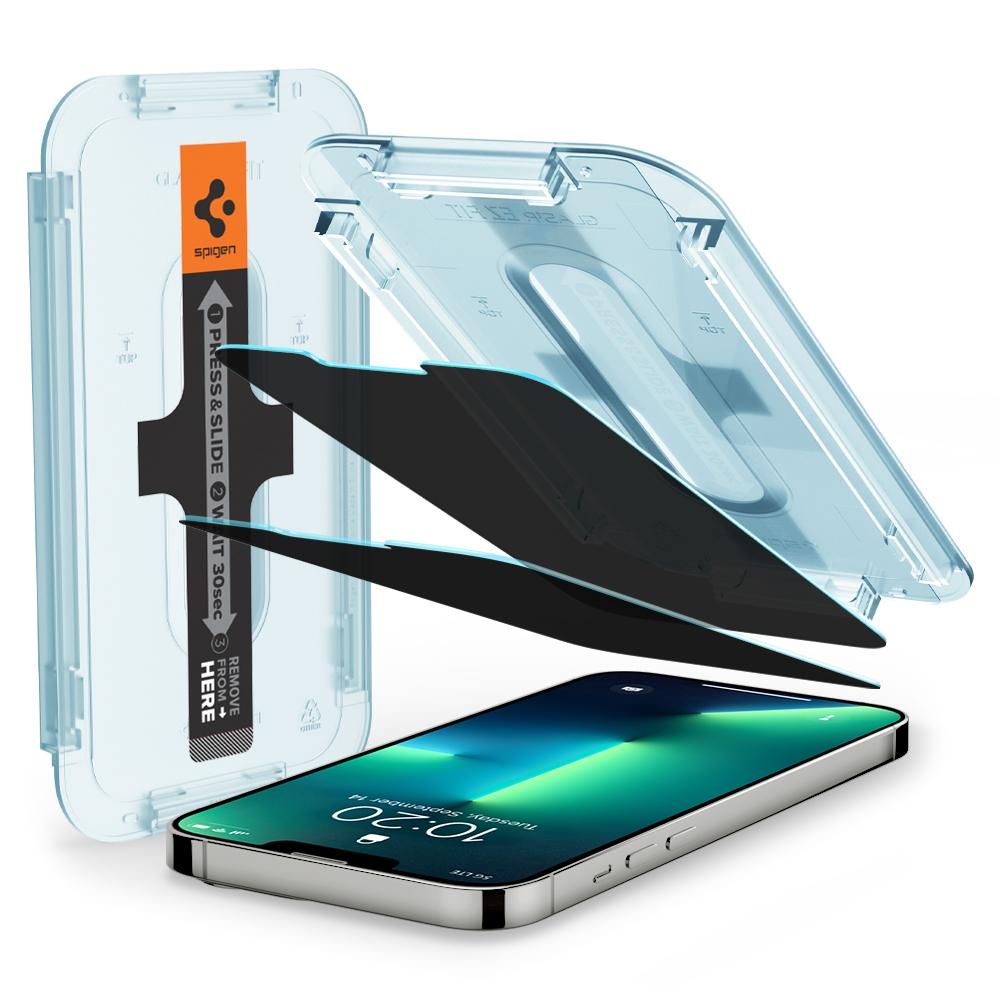Spigen - Glas.TR EZ-FIT (2 kom) - iPhone 13 Pro Max / 14 Plus - Privatnost