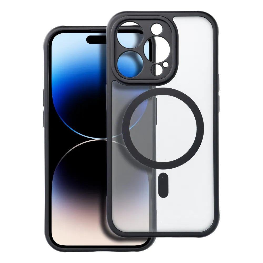 Full Matte Mag Cover maska kompatibilna s MagSafe za iPhone 14 Pro crna