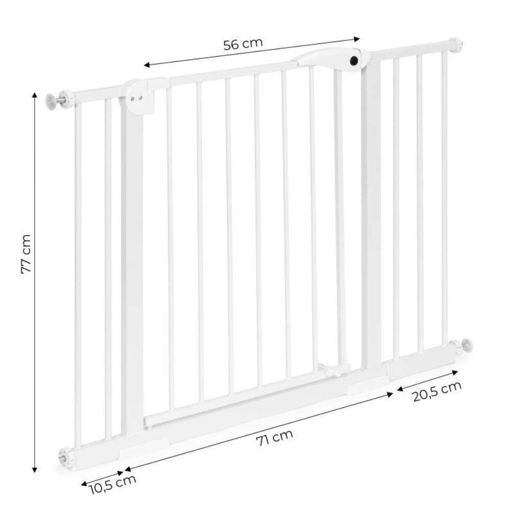 Ecotoys zaštitna ograda 74-105 cm, White