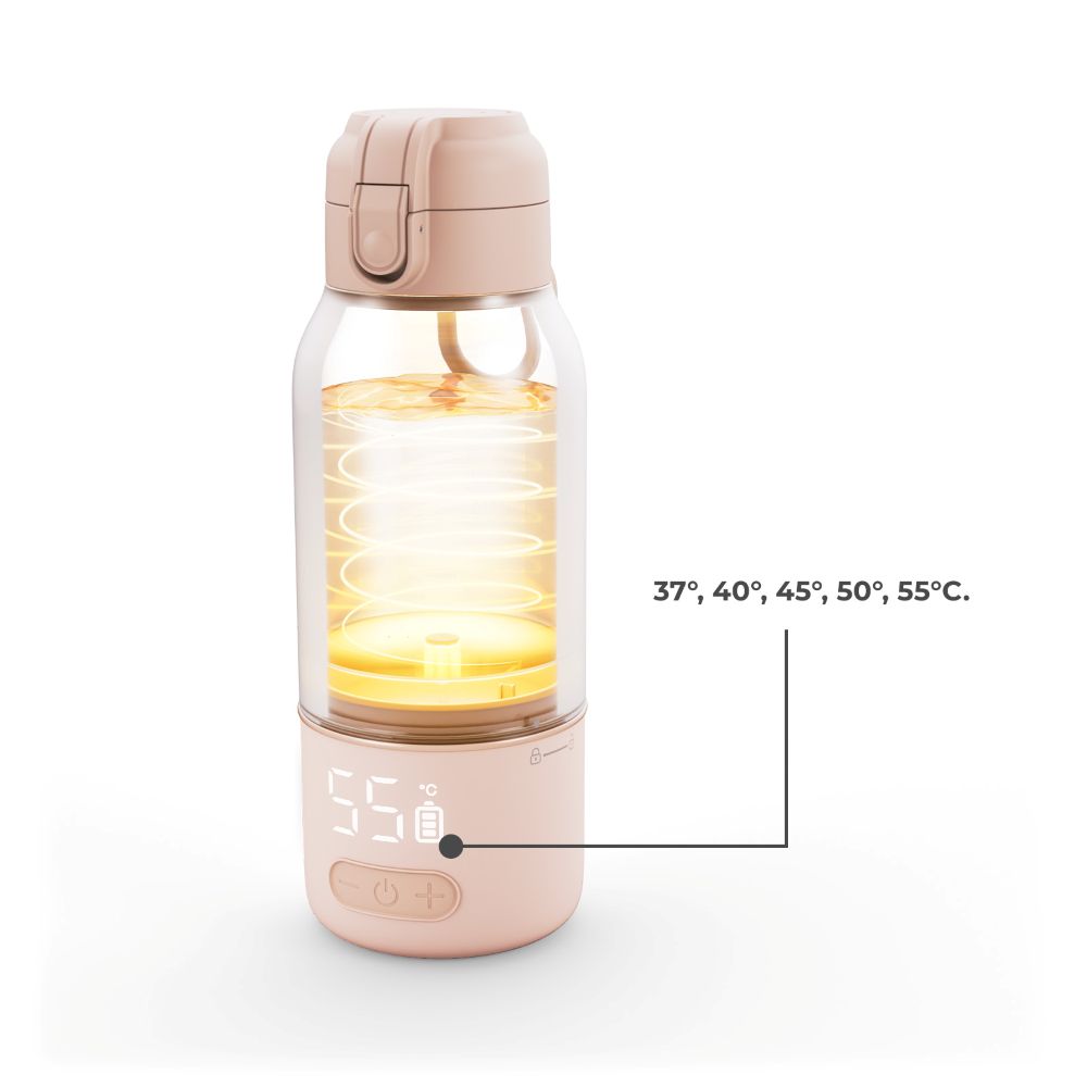 Kinderkraft GAJA prijenosni grijač - bočica/termosica s baterijom 500 ml, Beige