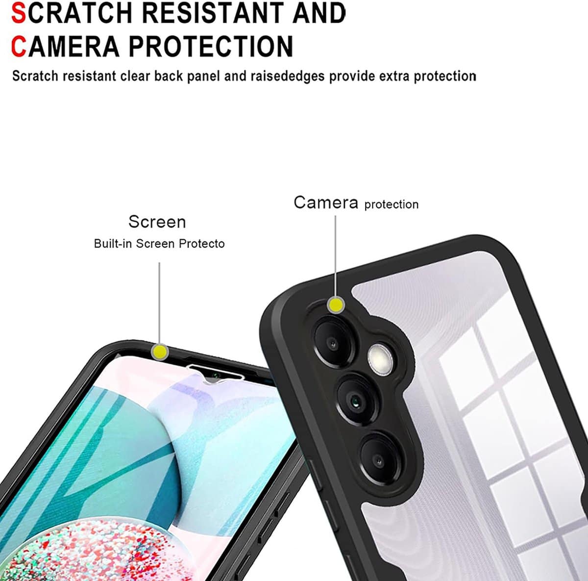 Techsuit – ColorVerse 360 Series obostrana zaštitna maska za Samsung Galaxy A14 4G / A14 5G – crna