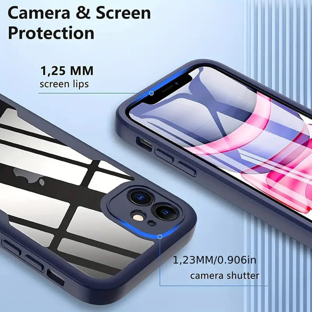 Techsuit – ColorVerse 360 Series obostrana zaštitna maska za iPhone 13 – crna