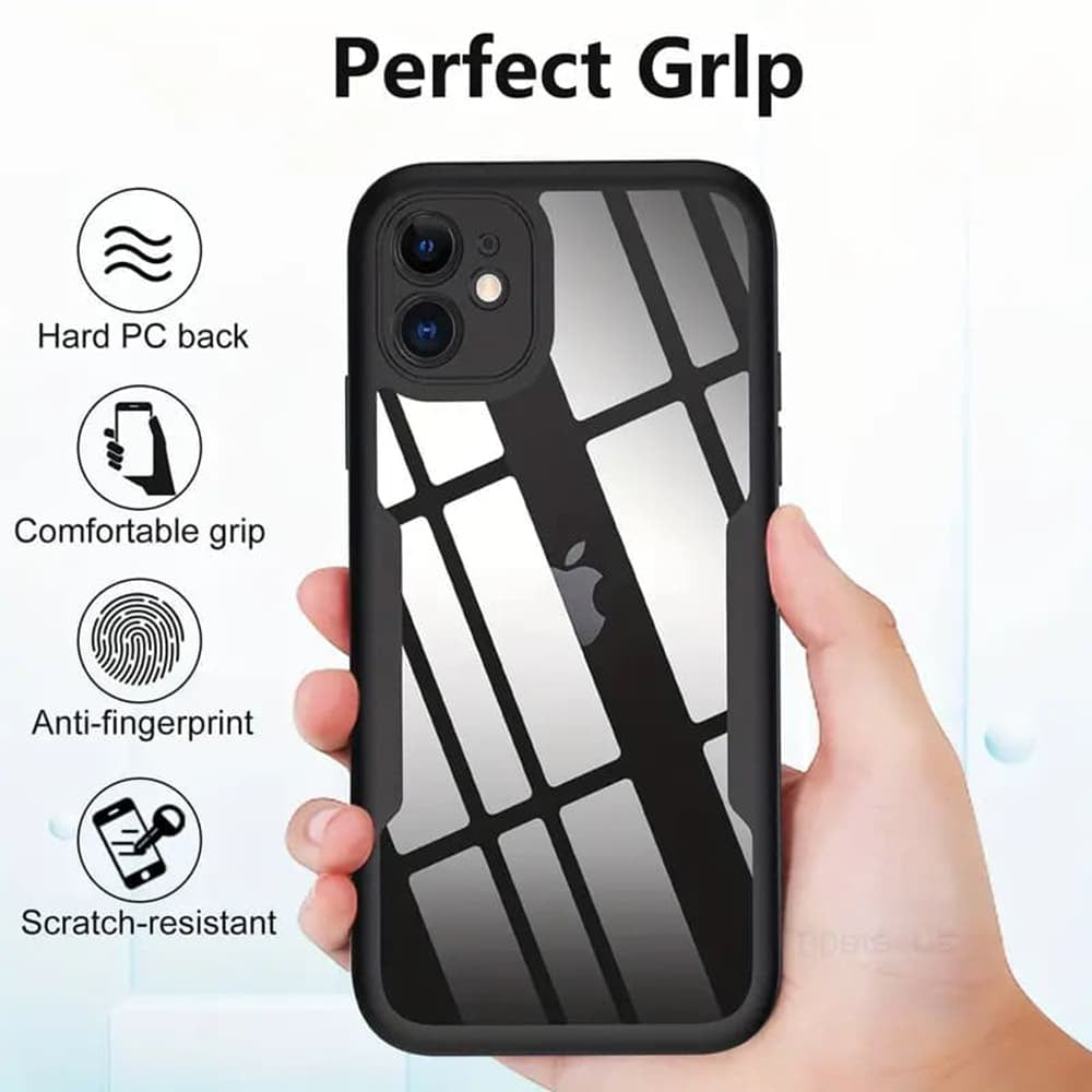 Techsuit – ColorVerse 360 Series obostrana zaštitna maska za iPhone 12 – crna