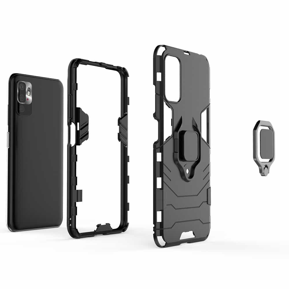 Techsuit - Silicone Shield - Xiaomi Redmi Note 10 5G / Poco M3 Pro 5G - crna