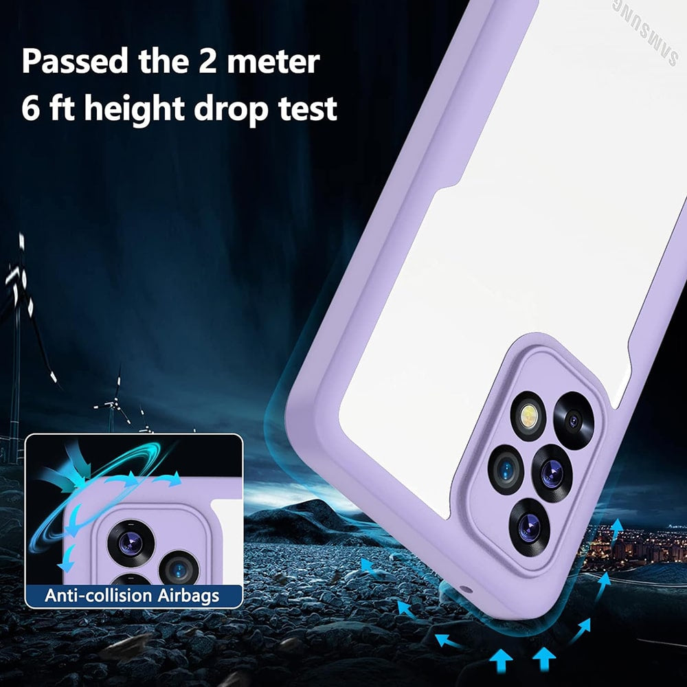 Techsuit – ColorVerse 360 Series obostrana zaštitna maska za Samsung Galaxy A52 4G / A52 5G / A52s 5G – crna