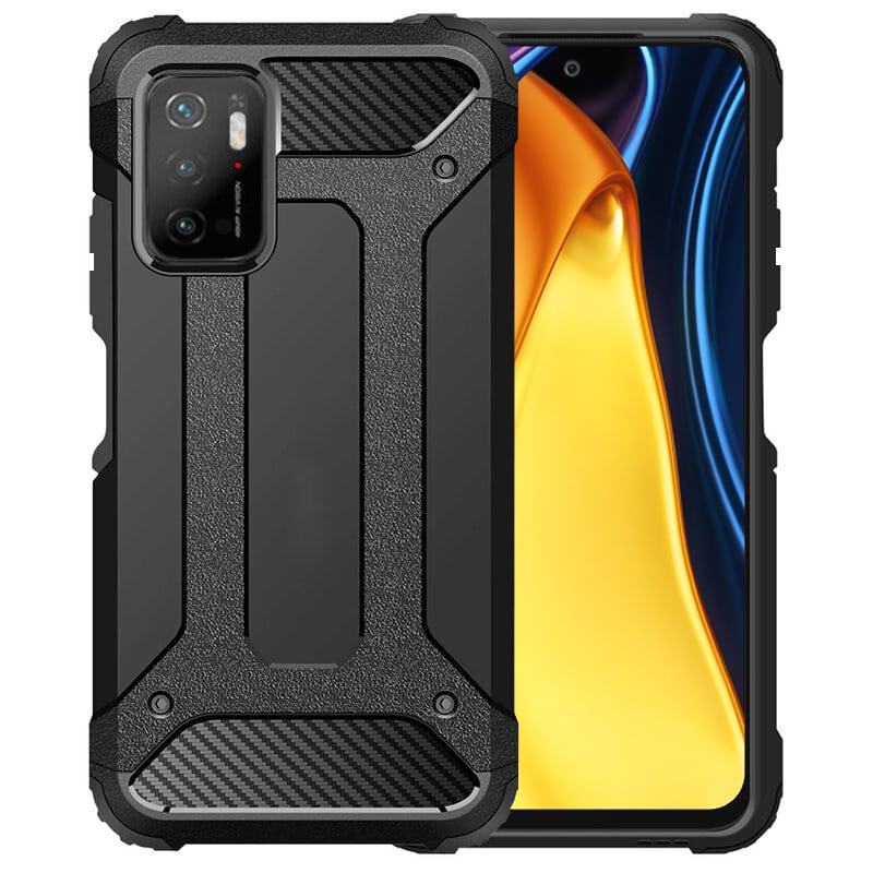 Techsuit - Hybrid Armor - Xiaomi Redmi Note 10 5G / Poco M3 Pro 5G - crna