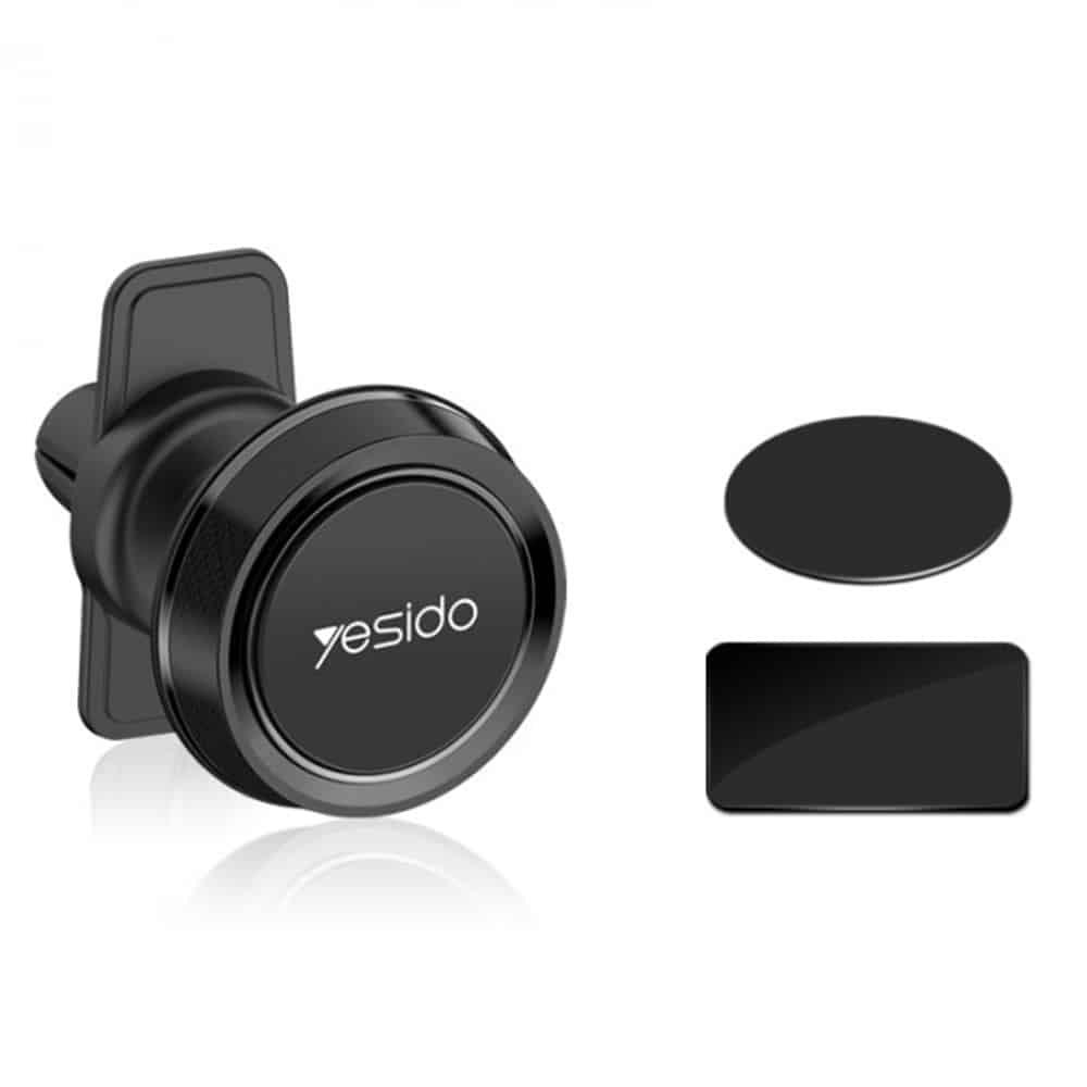 Yesido - Držač za automobil (C61) - magnetski nosač mobitela za ventilacijski otvor - crni