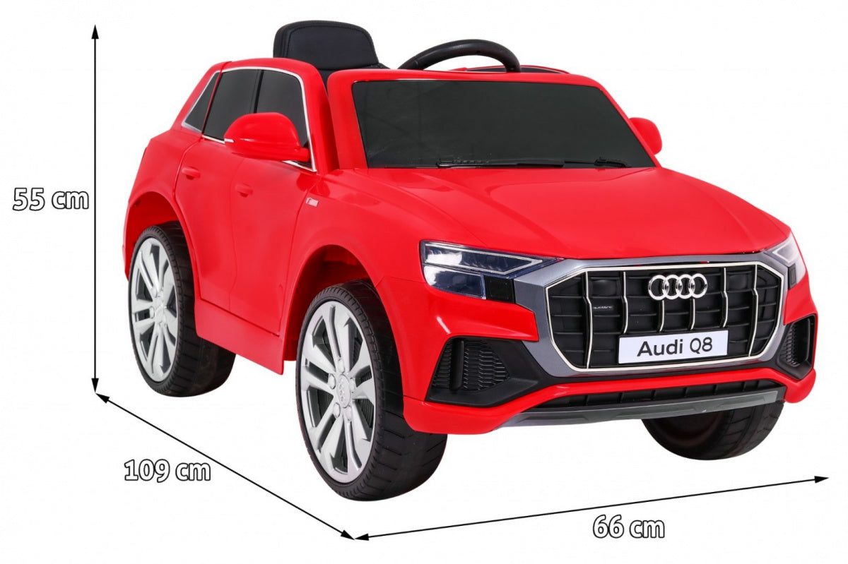 Licencirani auto na akumulator Audi Q8 LIFT - Crveni