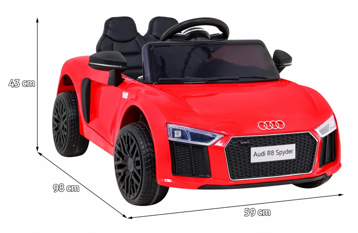 Licencirani auto na akumulator Audi R8 - crveni