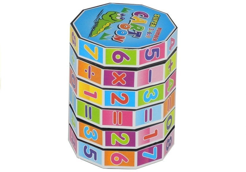 Edukativni matematički cilindar za računanje - šareni