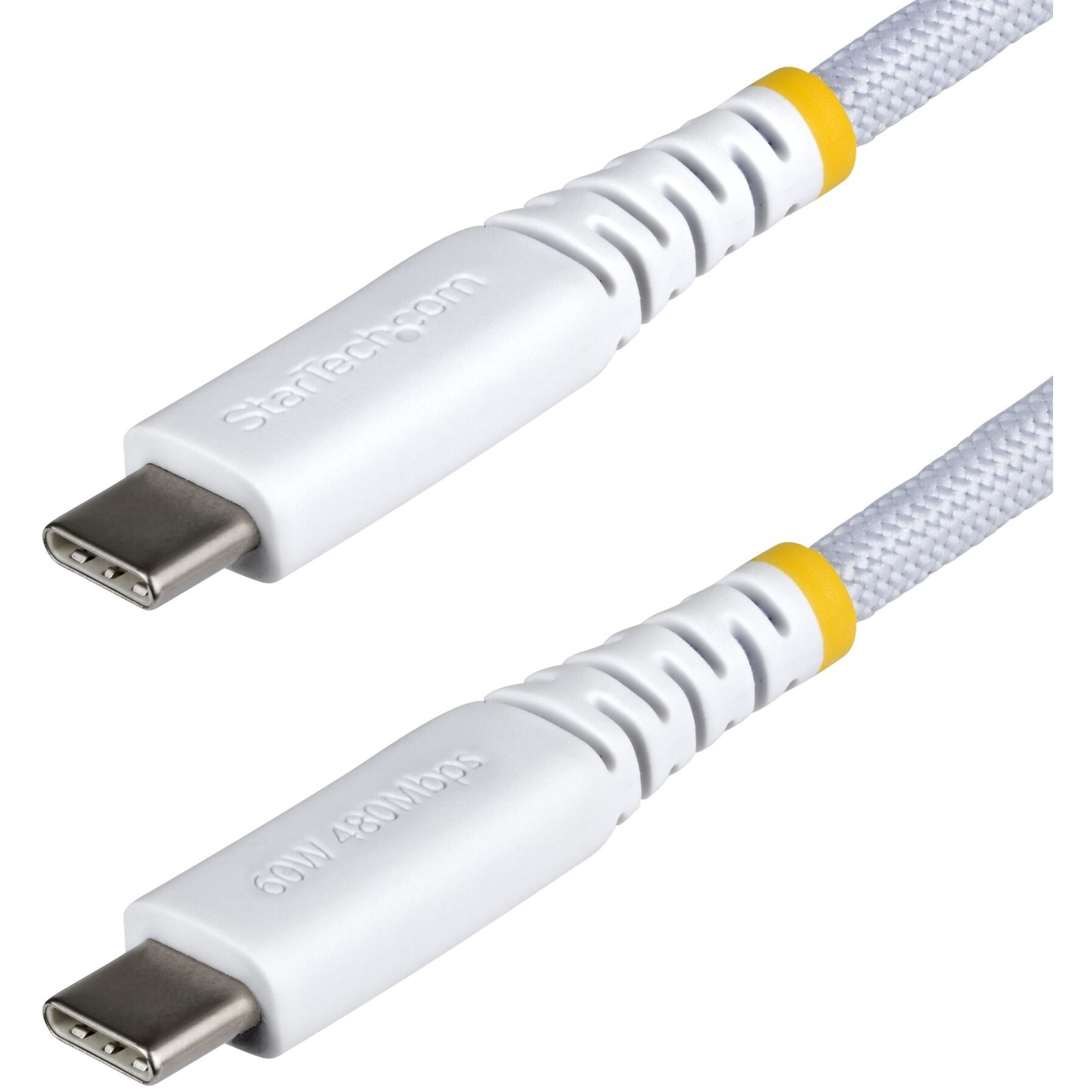 StarTech.com USB2CC15CMNCBRWH USB kabel USB 2.0 0,15 m USB C 0,48 Gbit/s 60 W Bijelo