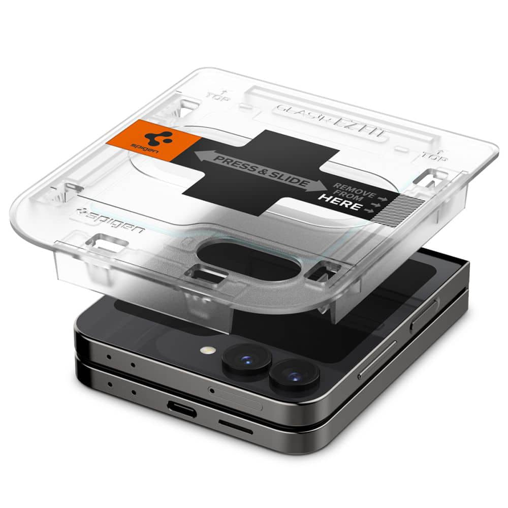 Spigen - Glas.tR EZ-FIT (2 kom) za Samsung Galaxy Z Flip 6 - prozirno