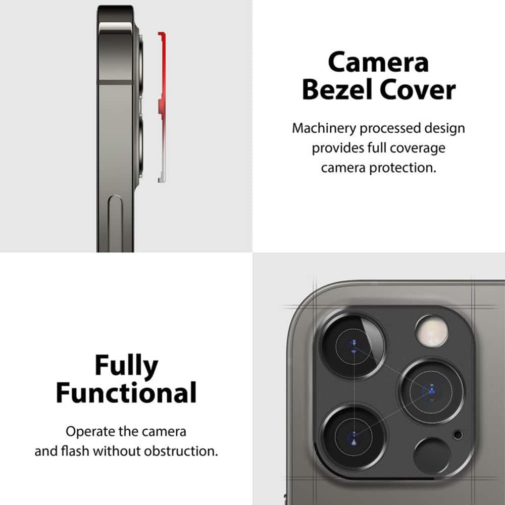 Ringke - Camera Styling - iPhone 12 Pro - siva