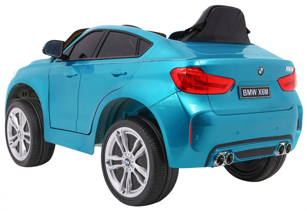 Licencirani auto na akumulator BMW X6M - plavi/lakirani