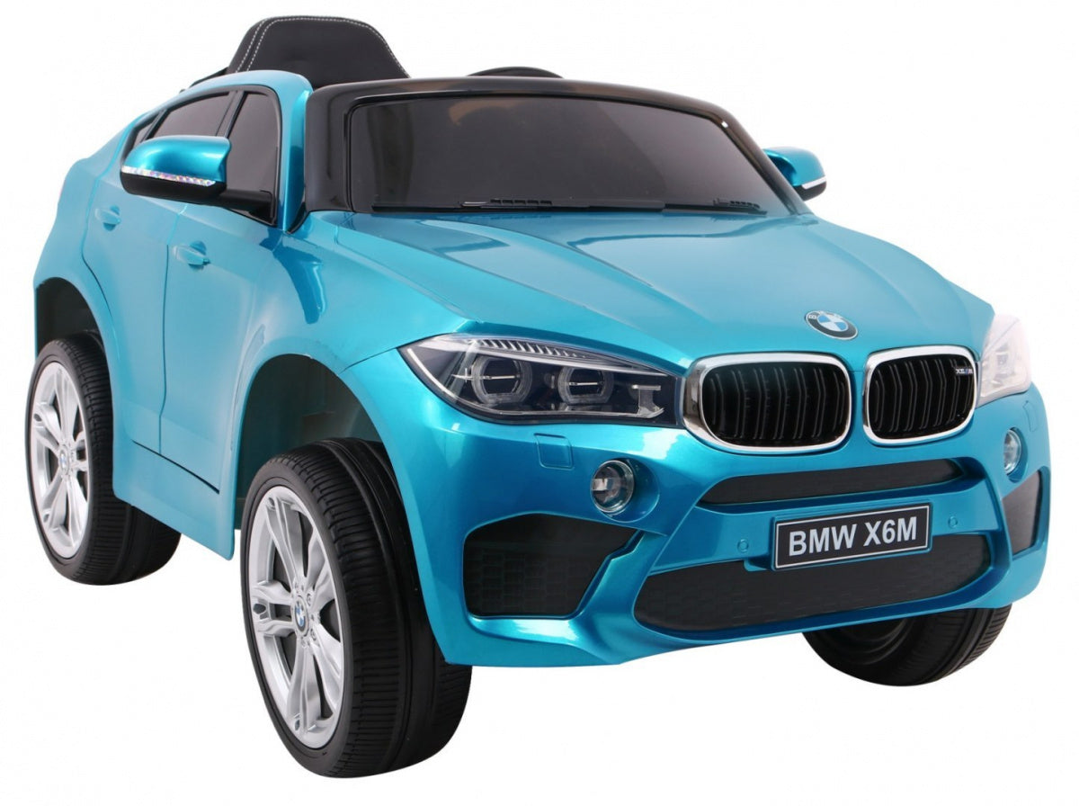 Licencirani auto na akumulator BMW X6M - plavi/lakirani