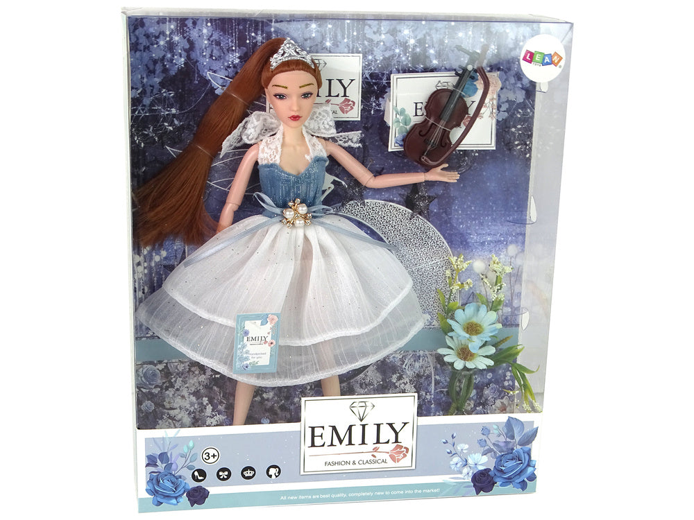 Lutka za igru Emily sa violinom i cvijećem - 30 cm
