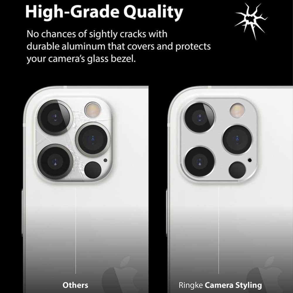 Ringke – Camera Styling za iPhone 12 Pro Max – srebrna boja