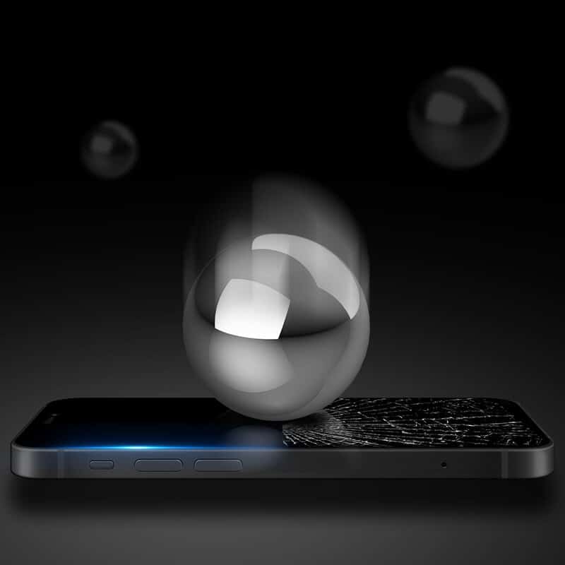 Mocolo - 3D zakrivljeno potpuno ljepljivo staklo za iPhone 12 / 12 Pro - crno