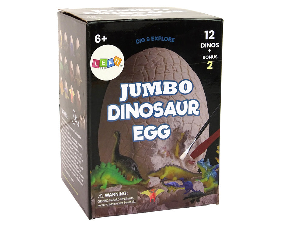 Archaeology Excavation Set Huge Egg 12 Figure Dinosaur