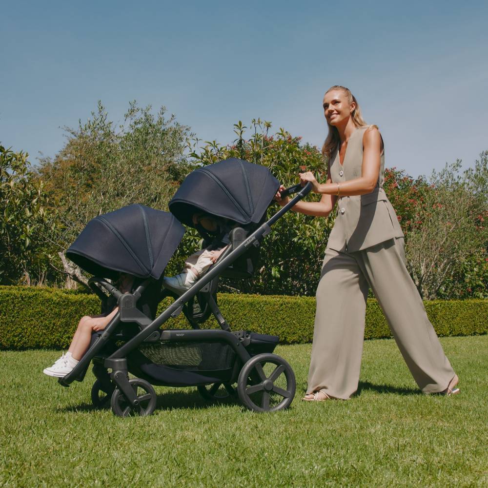 REDSBABY NUVO 2 Twin dječja kolica za blizance 2u1, Mocha