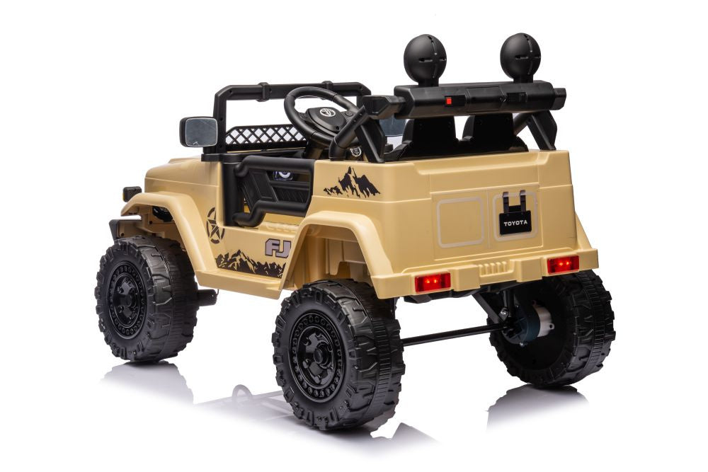 Licencirani auto na akumulator Toyota FJ White 4x4 - khaki