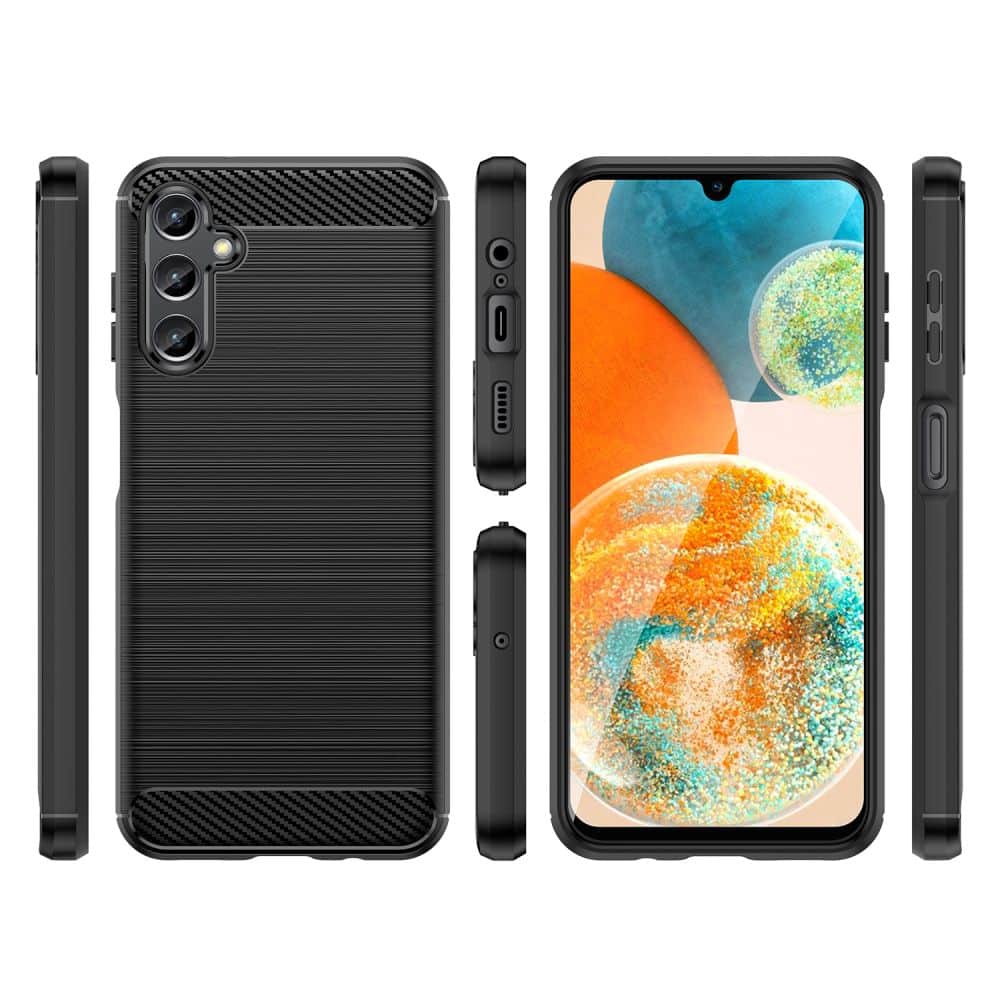 TECH-PROTECT TPUCARBON MASKA ZA SAMSUNG GALAXY A14 4G/ 5G CRNA