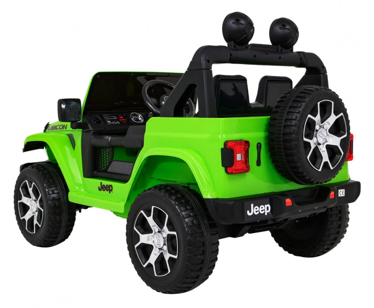 Licencirani auto na akumulator Jeep Wrangler Rubicon 4x4 - Zeleni