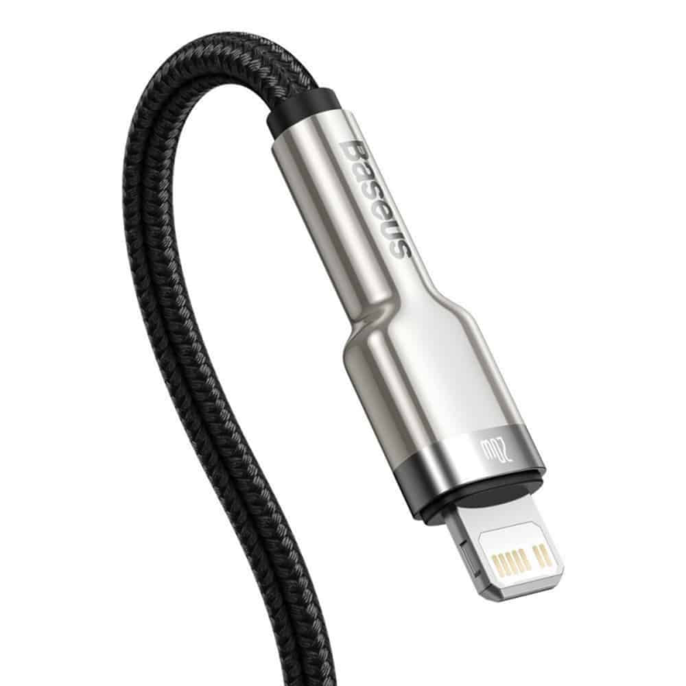 Baseus - Data Cable Cafule Series Metal (CATLJK-B01) - Type-C to Lightning, 20W, 2m