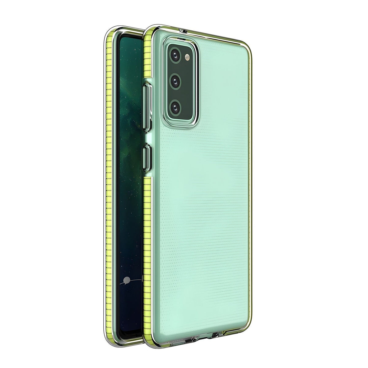 Futrola Spring clear TPU za Samsung Galaxy A72 5G - Žuta