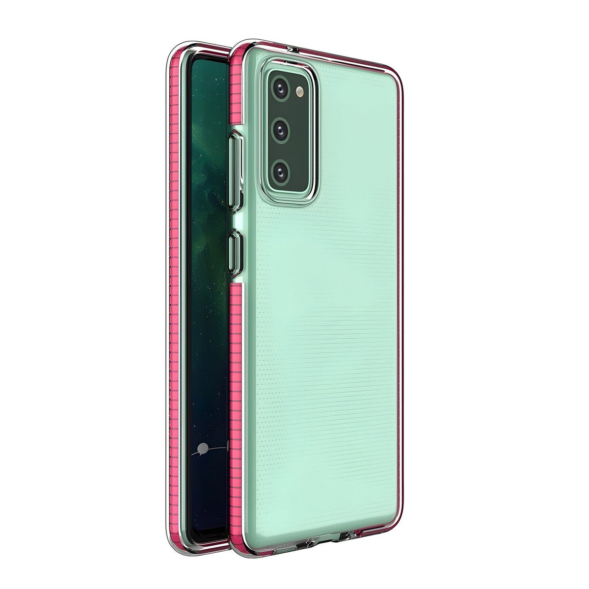 Futrola Spring clear TPU za Samsung Galaxy A72 4G - Roza