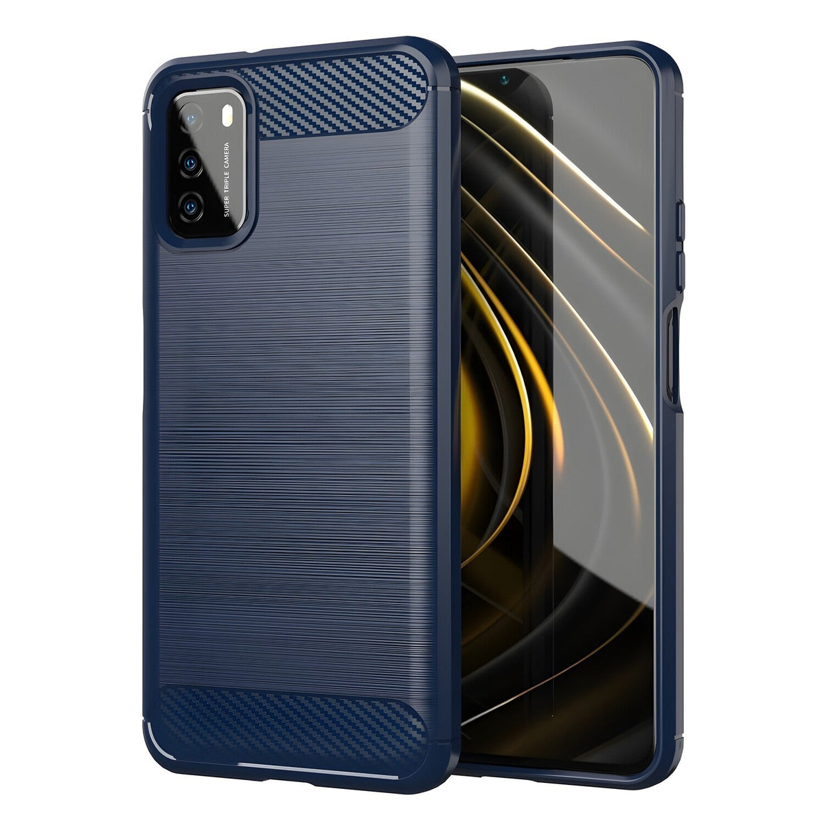 Futrola Carbon Shield TPU za Xiaomi Poco M3 - Plava