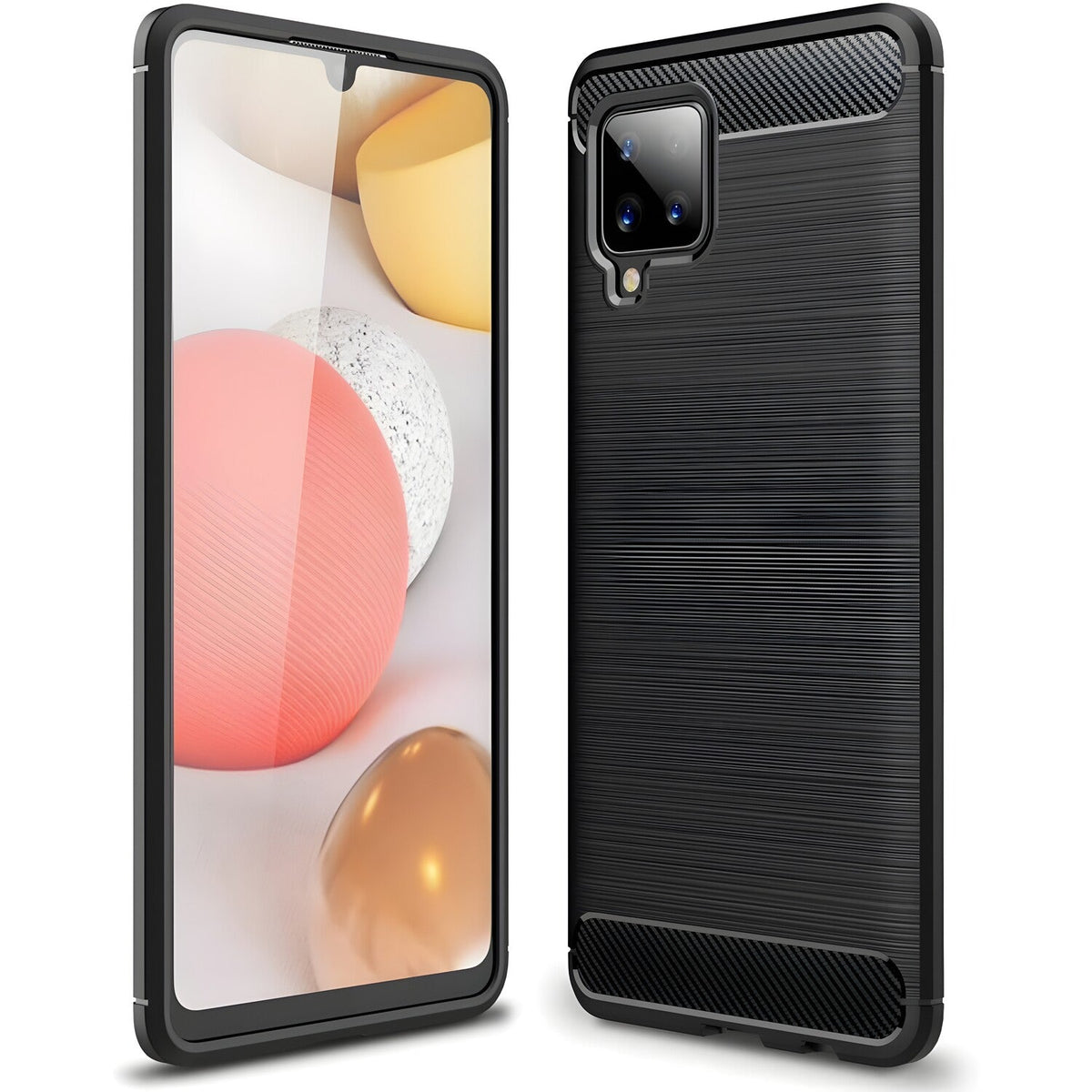 Futrola Carbon Shield TPU za Samsung Galaxy A42 5G - Crna