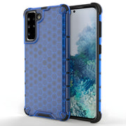 Honeycomb pancirna futrola sa silikonskim okvirom za Samsung Galaxy S21 Plus 5G/Galaxy S30 Plus - Plava KP10012