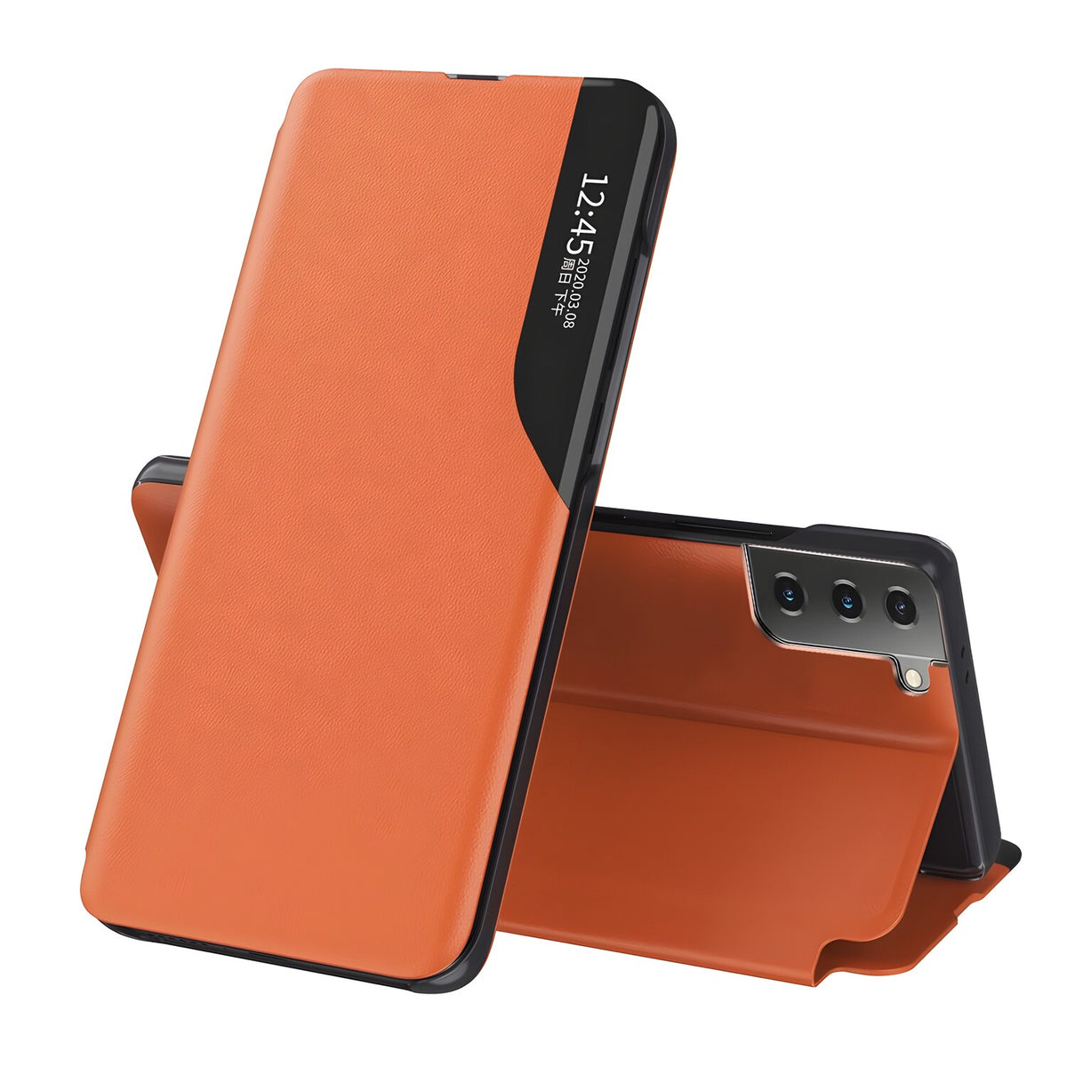 Elegantna knjižna futrola View Case za Samsung Galaxy S21 Plus 5G/Galaxy S30 Plus - Narančasta KP10855