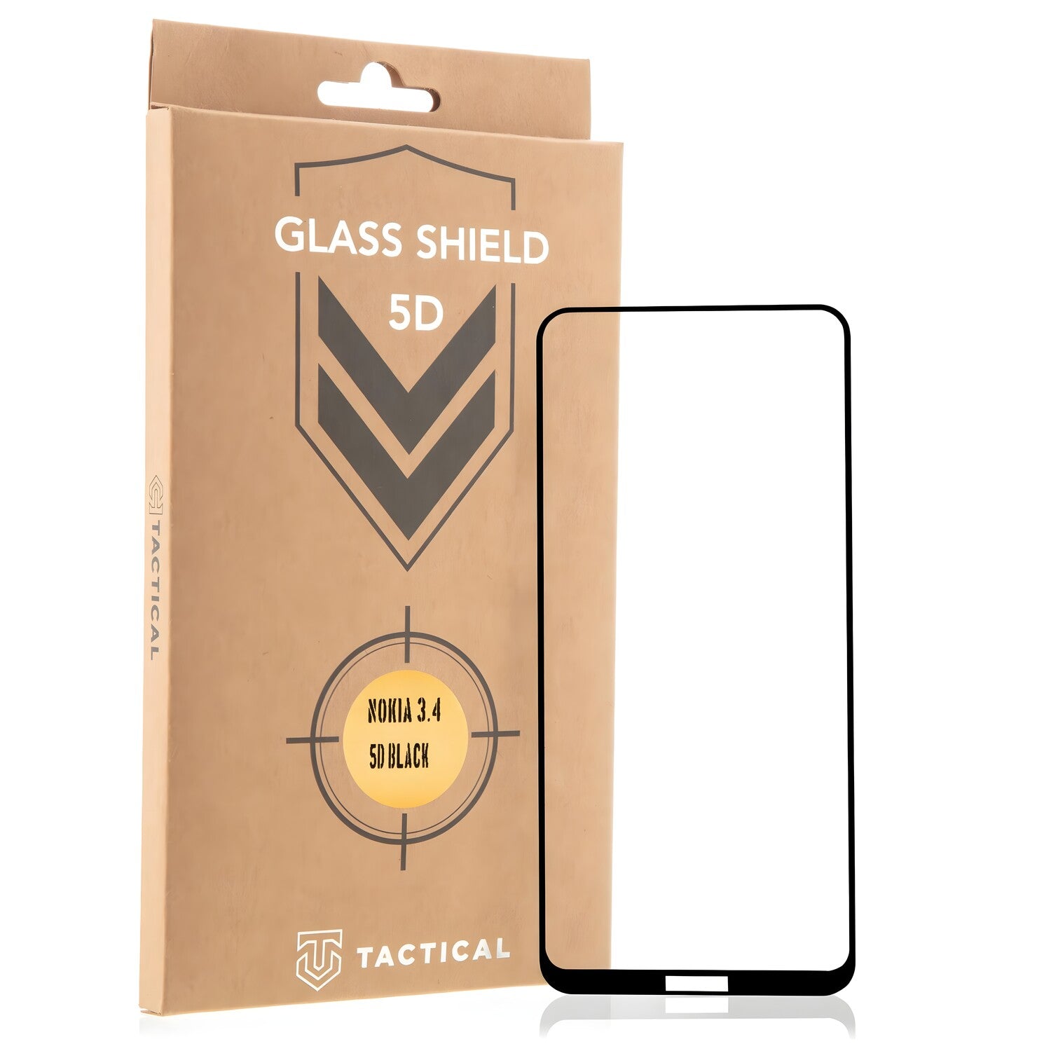 Tactical Glass Shield 5D staklo za Nokia 3.4 - Crna KP11488