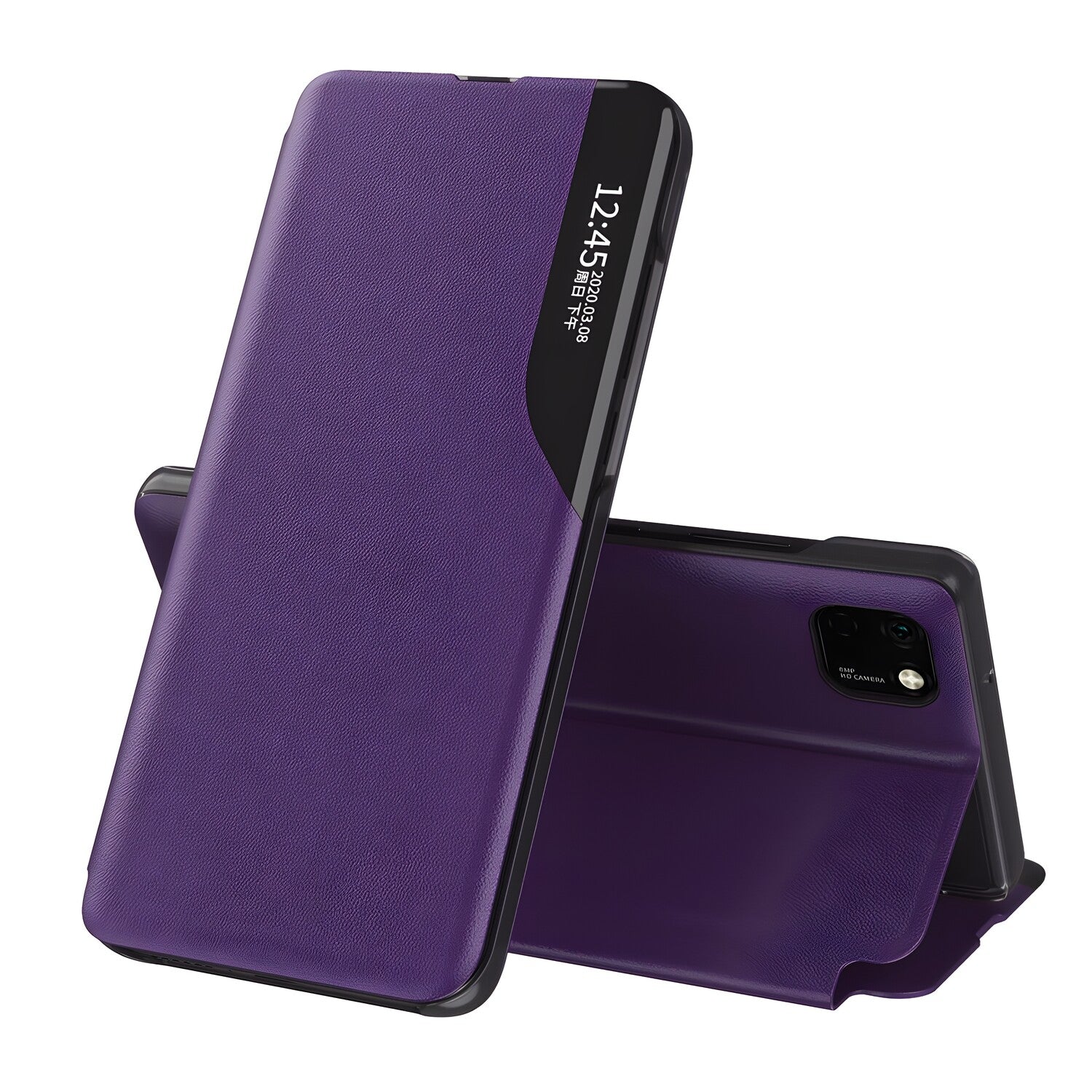 Elegantna knjižna futrola View Case za Huawei Y5P - Ljubičasta KP13686