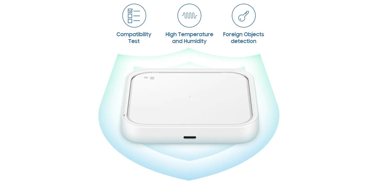 Bežični punjač Samsung 15 W sa zidnim punjačem i USB-C kabelom - bijeli EP-P2400TWEGEU