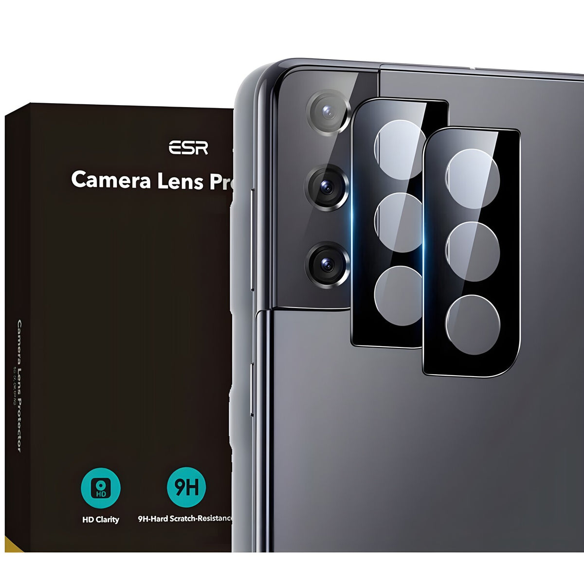 ESR Kaljeno staklo za kameru za Samsung Galaxy S21 Plus 5G - Prozirna KP14911