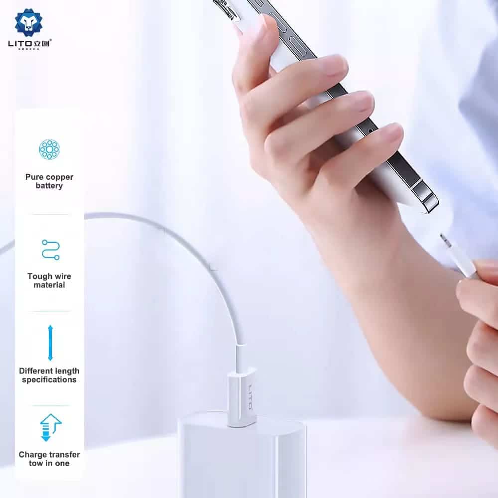 LITO - USB data kabel Lightning, 2M