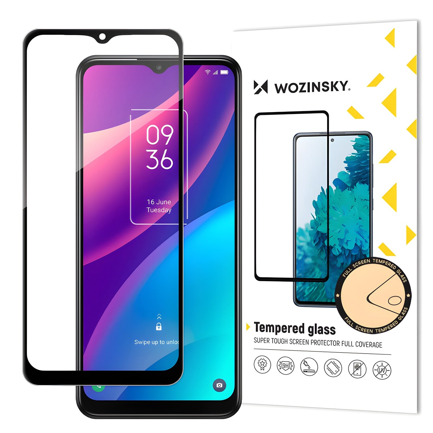 Wozinsky zaštitno kaljeno staklo za TCL 30 SE - Crna KP24255