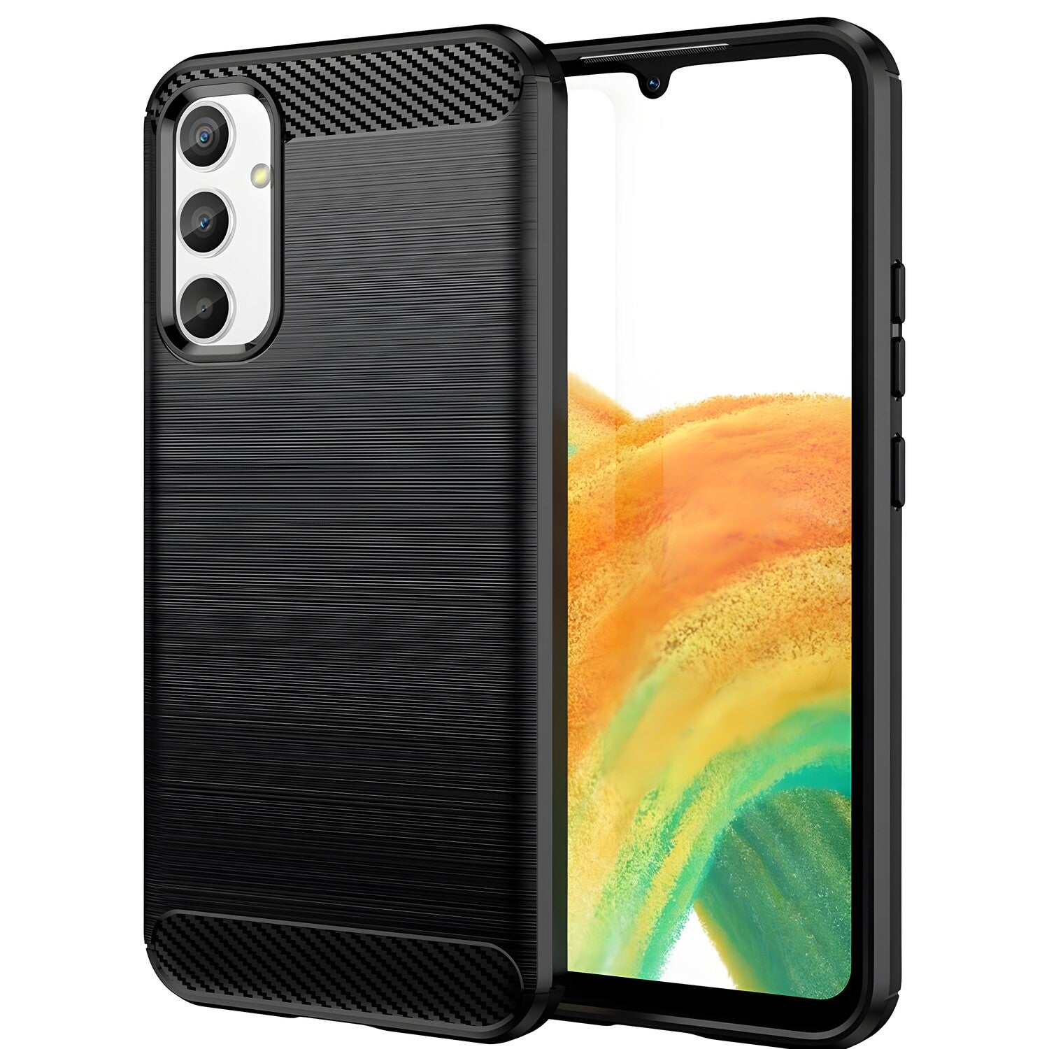Futrola Carbon Shield TPU za Samsung Galaxy A34 - Crna KP24343