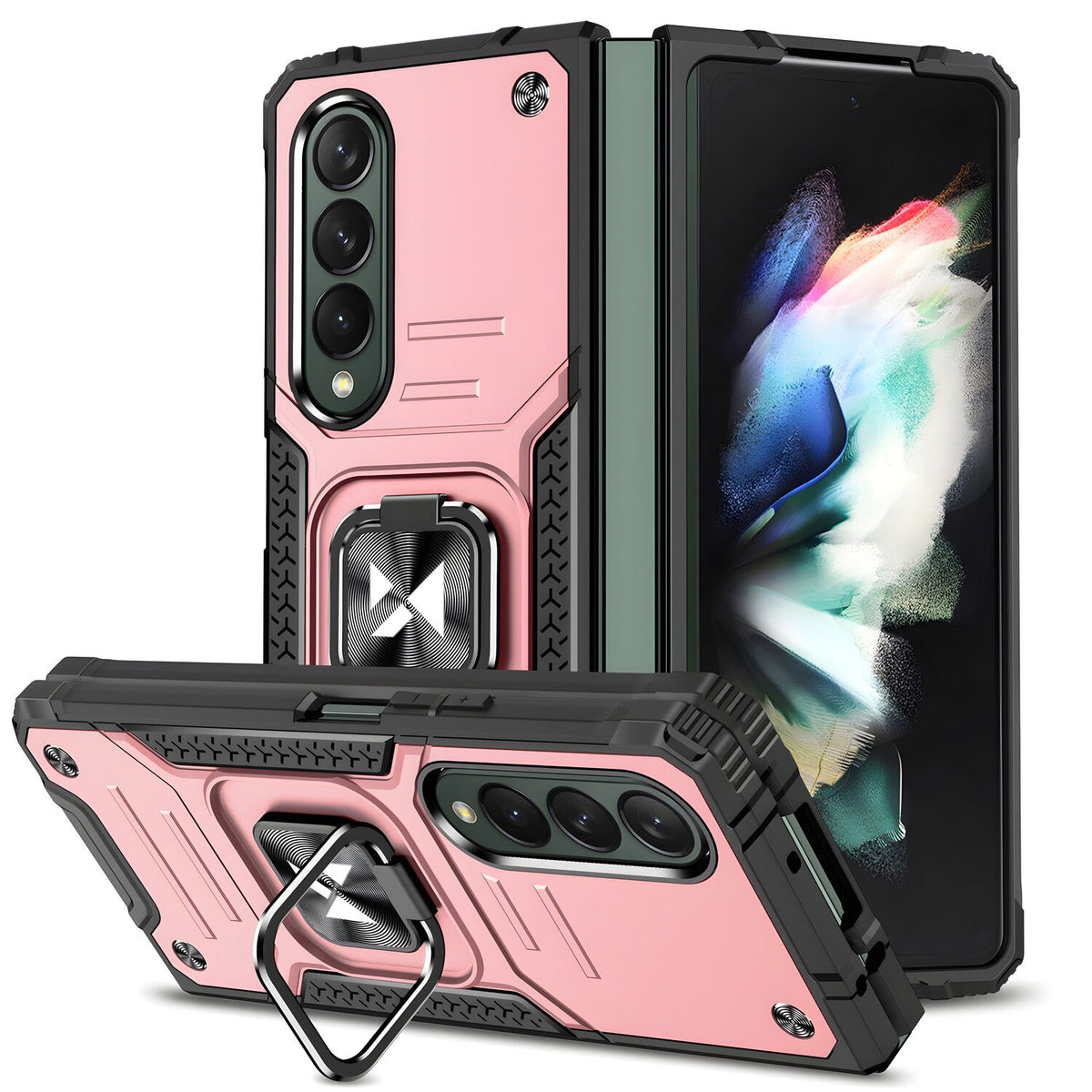 Futrola Wozinsky Ring Armor za Samsung Galaxy Z Fold 4 - Roza