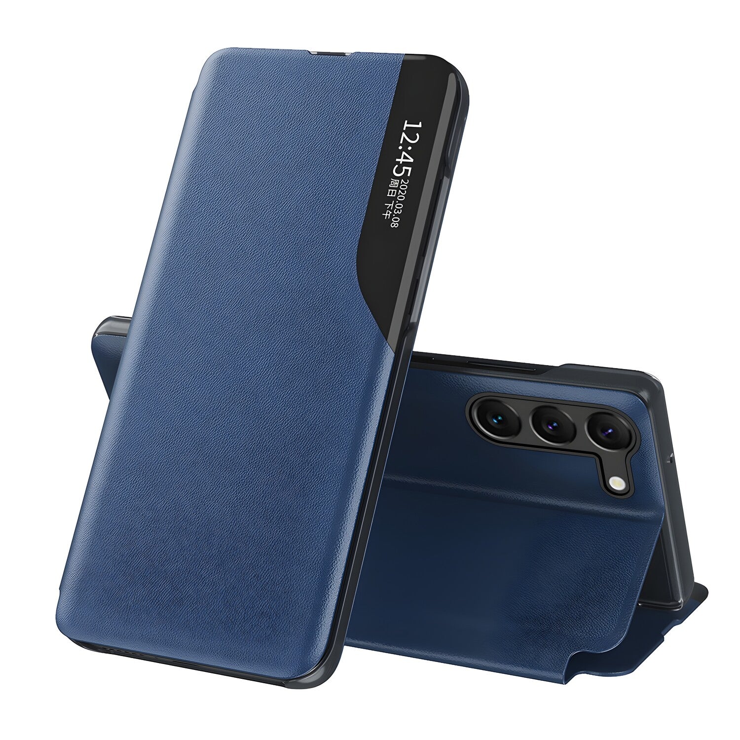 Elegantna knjižna futrola View Case za Samsung Galaxy S23 Plus - Plava KP24385