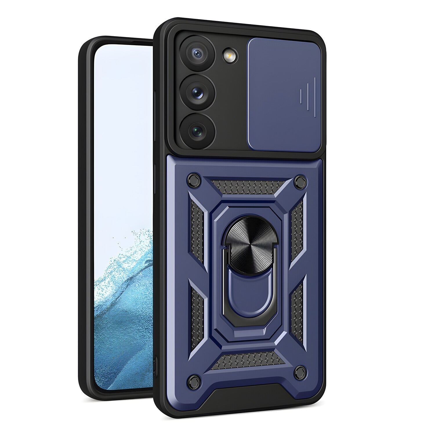 Hybrid Armor Camshield za Samsung Galaxy S23 - Tamno plava KP24902