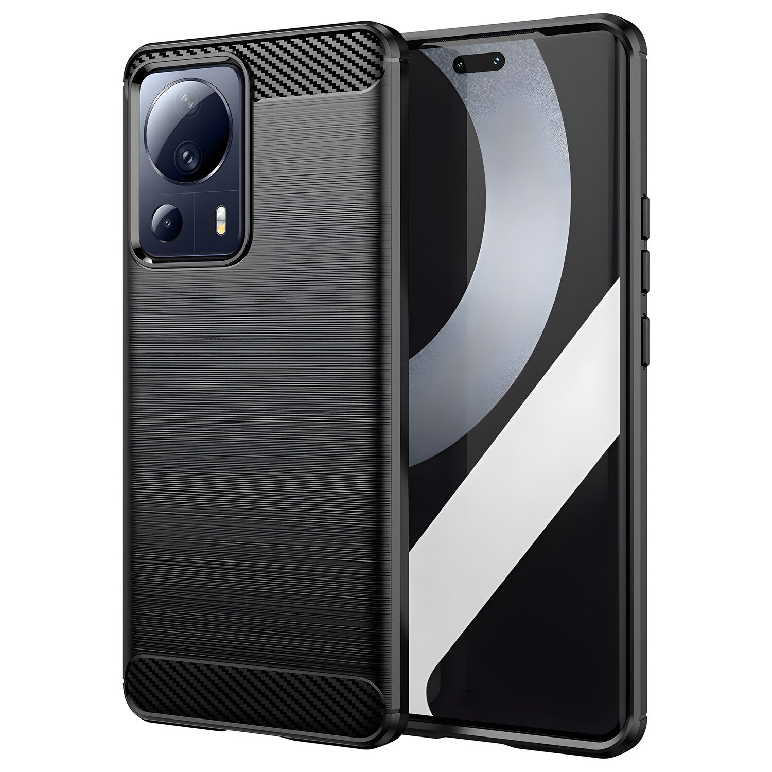 Futrola Carbon Shield TPU za Xiaomi 13 Lite - Crna KP26440